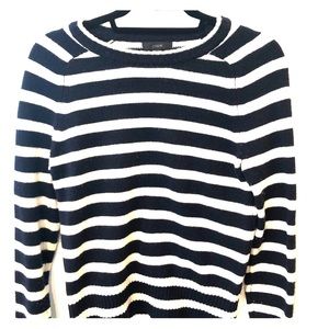 Navy striped J Crew sweater